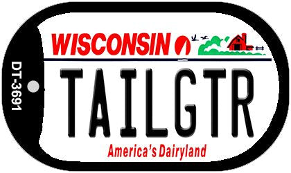 Tailgtr Wisconsin Novelty Metal Dog Tag Necklace DT-3691