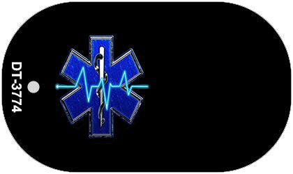 Medical Offset Novelty Metal Dog Tag Necklace DT-3774