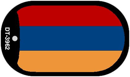 Armenia Flag Scroll Metal Novelty Dog Tag Necklace DT-3962