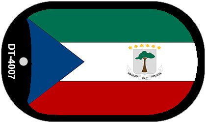 Equatorial Guinea Flag Scroll Metal Novelty Dog Tag Necklace DT-4007