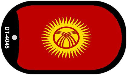 Kyrgyzstan Flag Metal Novelty Dog Tag Necklace DT-4045