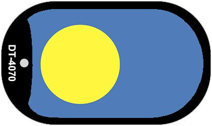 Palau Flag Metal Novelty Dog Tag Necklace DT-4070