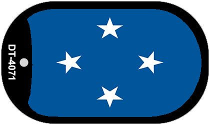Micronesia Flag Metal Novelty Dog Tag Necklace DT-4071