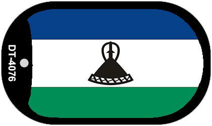 Lesotho Flag Metal Novelty Dog Tag Necklace DT-4076