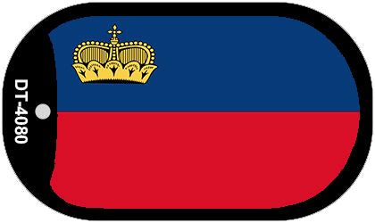 Liechtenstein Flag Metal Novelty Dog Tag Necklace DT-4080