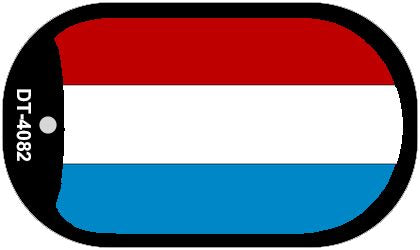 Luxembourg Flag Metal Novelty Dog Tag Necklace DT-4082