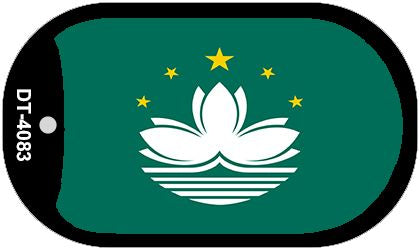 Macao Flag Metal Novelty Dog Tag Necklace DT-4083