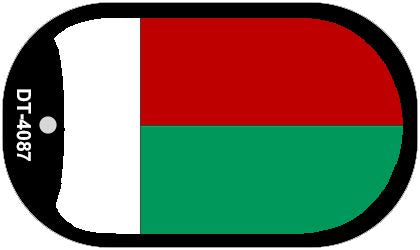 Madagascar Flag Metal Novelty Dog Tag Necklace DT-4087