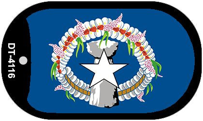 Northern Marianas Flag Metal Novelty Dog Tag Necklace DT-4116