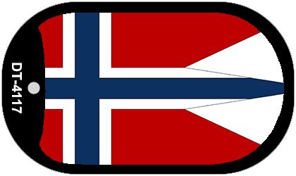 Norway-NS Flag Metal Novelty Dog Tag Necklace DT-4117