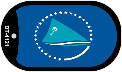 Pacific Community Flag Metal Novelty Dog Tag Necklace DT-4121