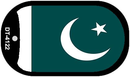 Pakistan Flag Metal Novelty Dog Tag Necklace DT-4122