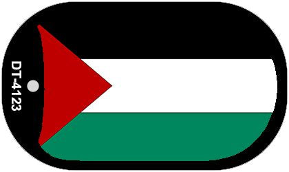 Palestine Flag Metal Novelty Dog Tag Necklace DT-4123