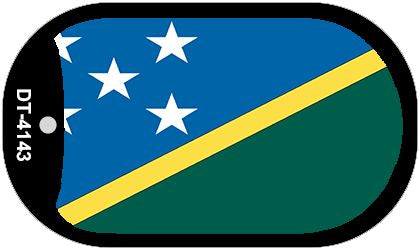 Solomon Islands Flag Metal Novelty Dog Tag Necklace DT-4143