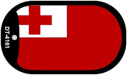 Tonga Flag Metal Novelty Dog Tag Necklace DT-4161