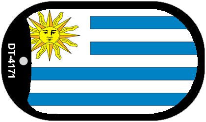 Uruguay Flag Metal Novelty Dog Tag Necklace DT-4171