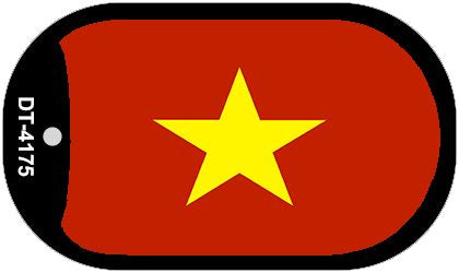 Vietnam Flag Metal Novelty Dog Tag Necklace DT-4175