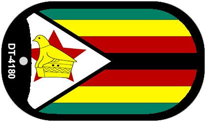 Zimbabwe Flag Metal Novelty Dog Tag Necklace DT-4180