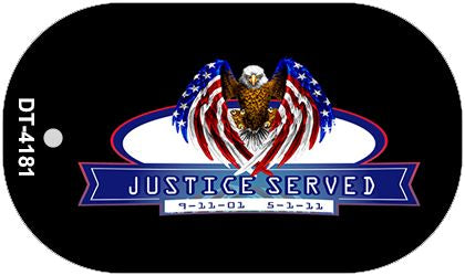 Justice Served Metal Novelty Dog Tag Necklace DT-4181