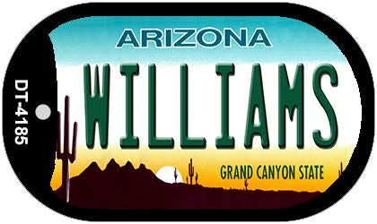 Williams Arizona Novelty Metal Dog Tag Necklace DT-4185