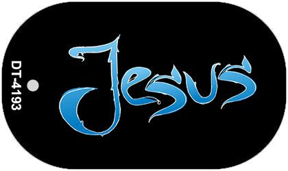 Jesus Novelty Metal Dog Tag Necklace DT-4193