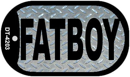 Fatboy Diamond Novelty Metal Dog Tag Necklace DT-4203