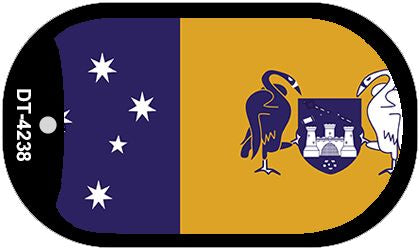 Australian Capital Flag Metal Novelty Dog Tag Necklace DT-4238