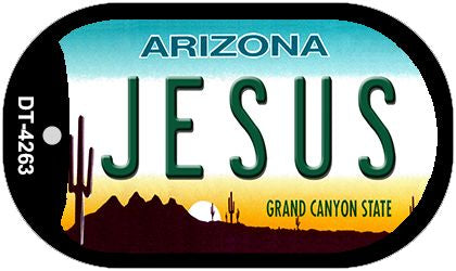 Jesus Arizona Novelty Metal Dog Tag Necklace DT-4263