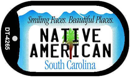 Native American South Carolina Novelty Metal Dog Tag Necklace DT-4265
