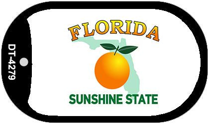 Florida State Blank Novelty Metal Dog Tag Necklace DT-4279