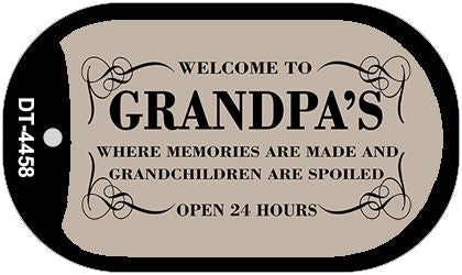 Welcome to Grandpas Novelty Metal Dog Tag Necklace DT-4458