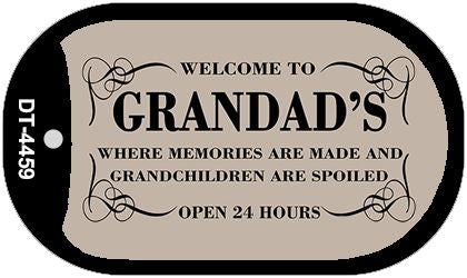 Welcome to Grandads Novelty Metal Dog Tag Necklace DT-4459