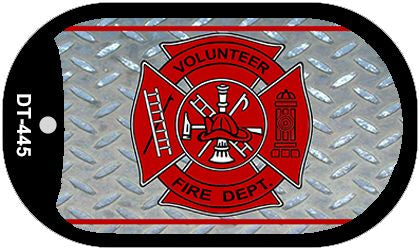 Volunteer Fire Dept Novelty Dog Tag Necklace DT-445