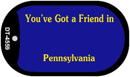 Pennsylvania State Blank Novelty Metal Dog Tag Necklace DT-4559
