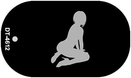 Dancer Novelty Metal Dog Tag Necklace DT-4612