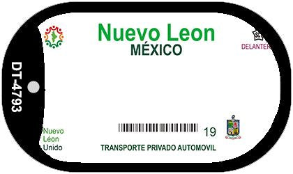 Nuevo Leon Mexico Blank Novelty Metal Dog Tag Necklace DT-4793