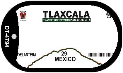 Tlaxcala Mexico Blank Novelty Metal Dog Tag Necklace DT-4794