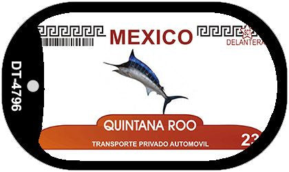 Quintana Roo Mexico Blank Novelty Metal Dog Tag Necklace DT-4796