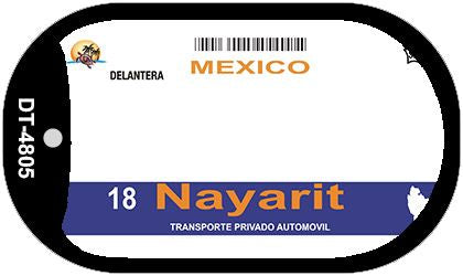 Nayarit Mexico Blank Novelty Metal Dog Tag Necklace DT-4805