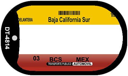 Baja California Sur Mexico Blank Novelty Metal Dog Tag Necklace DT-4814