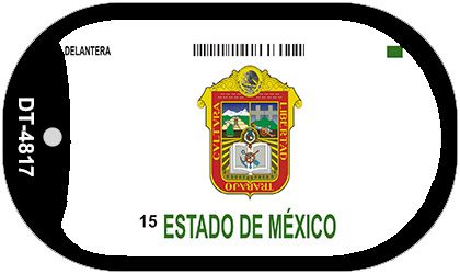 Estado De Mexico Mexico Blank Novelty Metal Dog Tag Necklace DT-4817