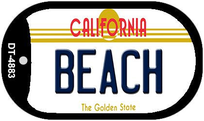 Beach California Novelty Metal Dog Tag Necklace DT-4883