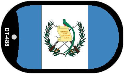 Guatemala Flag Scroll Metal Novelty Dog Tag Necklace DT-488