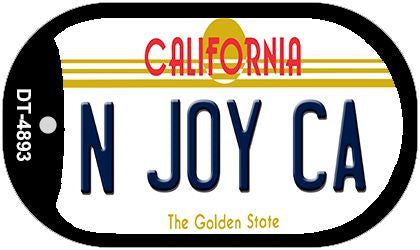 N Joy CA California Novelty Metal Dog Tag Necklace DT-4893