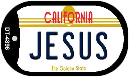 Jesus California Novelty Metal Dog Tag Necklace DT-4896