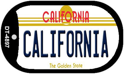 California California Novelty Metal Dog Tag Necklace DT-4897