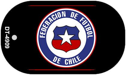 Federacion De Futbol De Chili Flag Metal Novelty Dog Tag Necklace DT-4909
