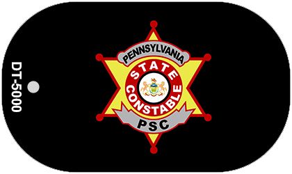 PA Constable Star Novelty Dog Tag Necklace DT-5000