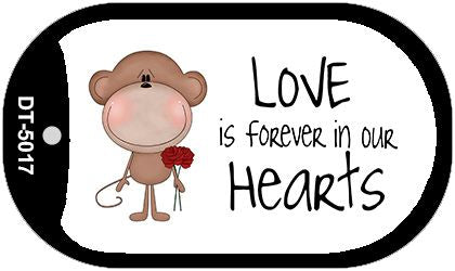 Love in our Hearts Novelty Metal Dog Tag Necklace DT-5017