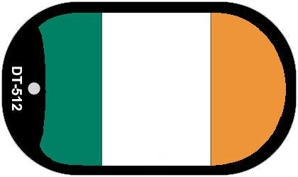 Ireland Flag Scroll Metal Novelty Dog Tag Necklace DT-512